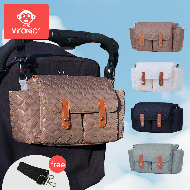 Travel Accessories Baby - กระเป๋าเก็บของรถเข็นเด็ก กระเป๋าแขวนสำหรับเดินทาง กระเป๋าใส่ผ้าอ้อม กระเป๋าอุปกรณ์เสริมรถเข็นเด็ก ความจุขนาดใหญ่