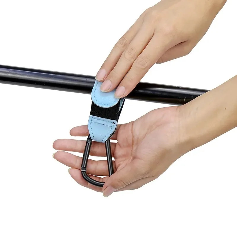 Travel Accessories Baby - 1/2/4 ชิ้น ตะขอแขวนรถเข็นเด็กหนัง PU ปรับได้ ตะขอแขวนกระเป๋าผ้าอ้อม