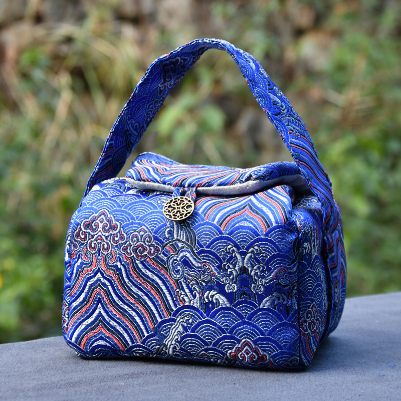 Travel Accessories Jewelry - Vintage Teawareอุปกรณ์เก็บกระเป๋าTeacup Teapotกระเป๋าเดินทางกลางแจ้งแบบพกพาถ้วยชาCoziesเครื่องประดับอาหารถั่วPackageLA451
