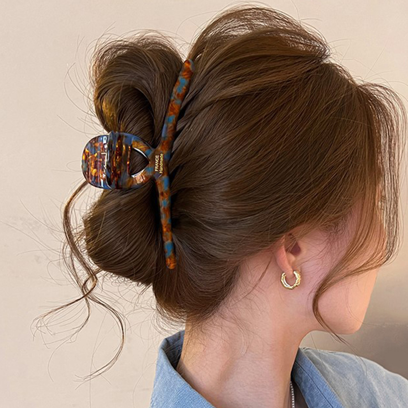 Travel Accessories Aesthetic - กิ๊บติดผมอะซิติกแอซิดแบบเกาหลี ปี 2026 สำหรับผู้หญิง ระดับไฮเอนด์ ขนาดใหญ่