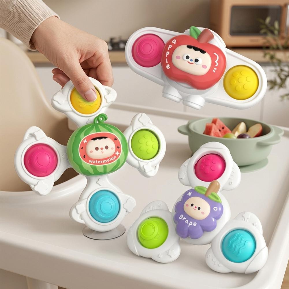 Travel Accessories Baby - ของเล่นเด็กแบบหมุน 3 ชิ้น ของเล่นเสริมพัฒนาการ แก้เบื่อ ใช้ได้ทั้งบนโต๊ะอาหาร