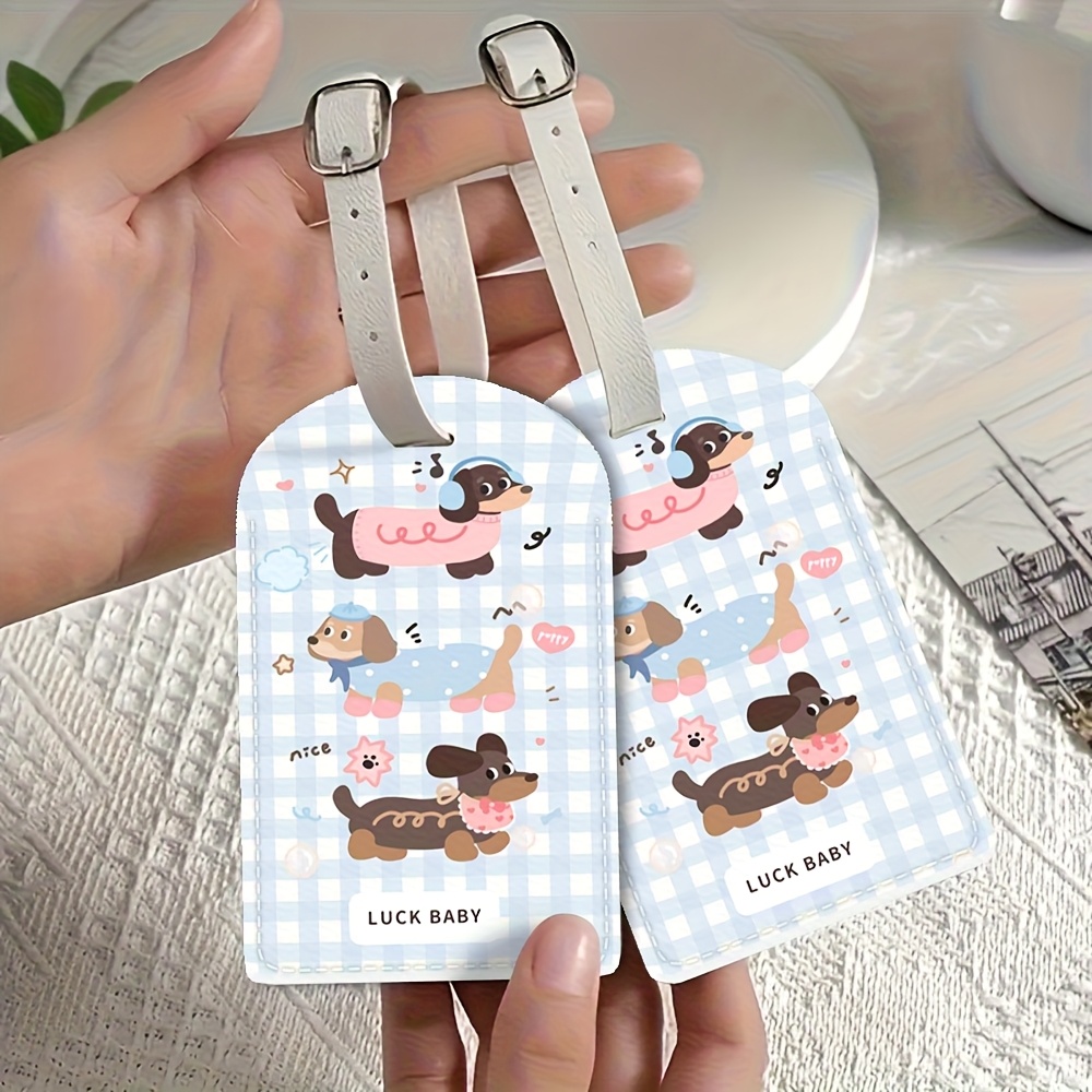 Travel Accessories As Gifts - ป้ายติดกระเป๋าทำจากวัสดุ PU เพื่อให้เป็นป้ายระบุตัวตนที่แข็งแรง ทนทาน ใช้สำหรับกระเป๋าเดินทาง เป็นอุปกรณ์ป้องกันการสูญหาย