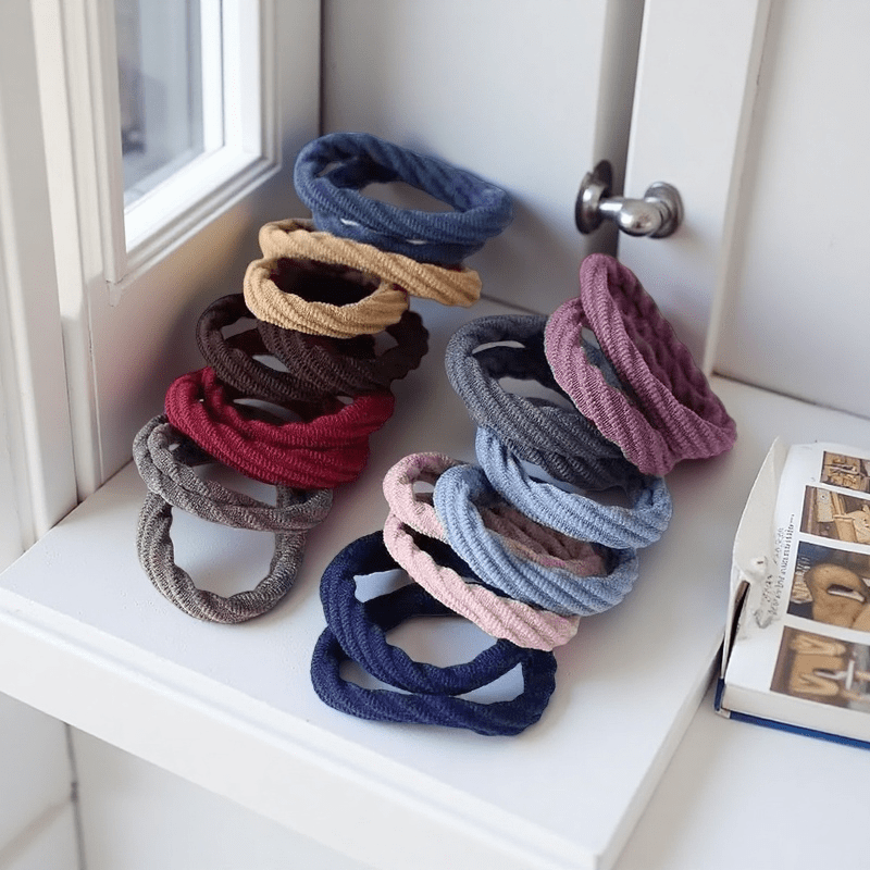 50 ชิ้น ยางรัดผมไนลอนซาตินสีดำ - Travel Accessories Aesthetic บทวิจารณ์และราคา