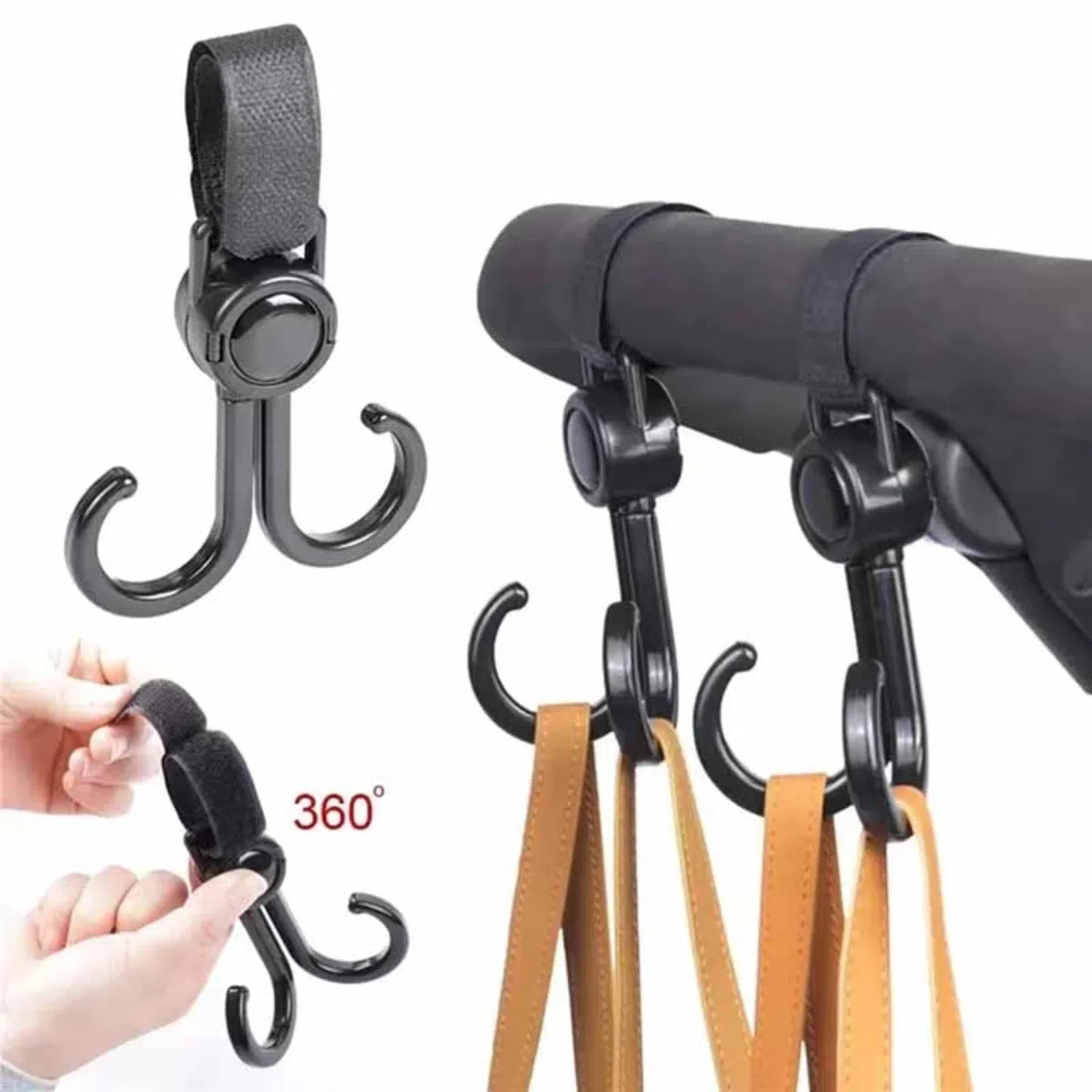 Rotatable Double Hooks รถเข็นเ - Travel Accessories Baby บทวิจารณ์และราคา