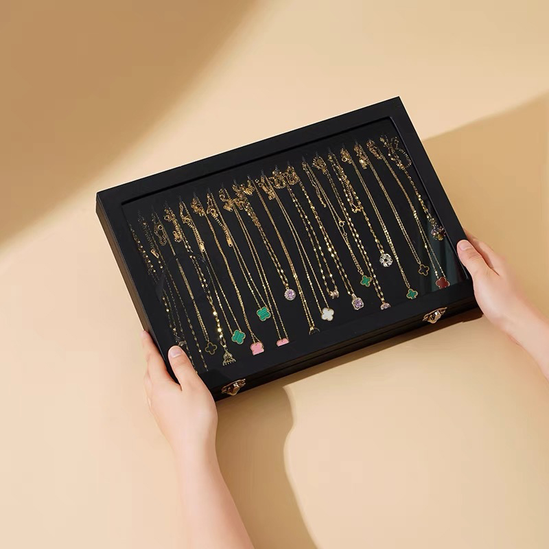 กล่องเครื่องประดับไม้สําหรับงา - Travel Accessories Jewelry บทวิจารณ์และราคา