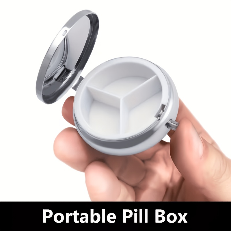 กล่องยาโลหะทรงกลมแบบแบน พกพาสะ - Travel Accessories As Gifts บทวิจารณ์และราคา