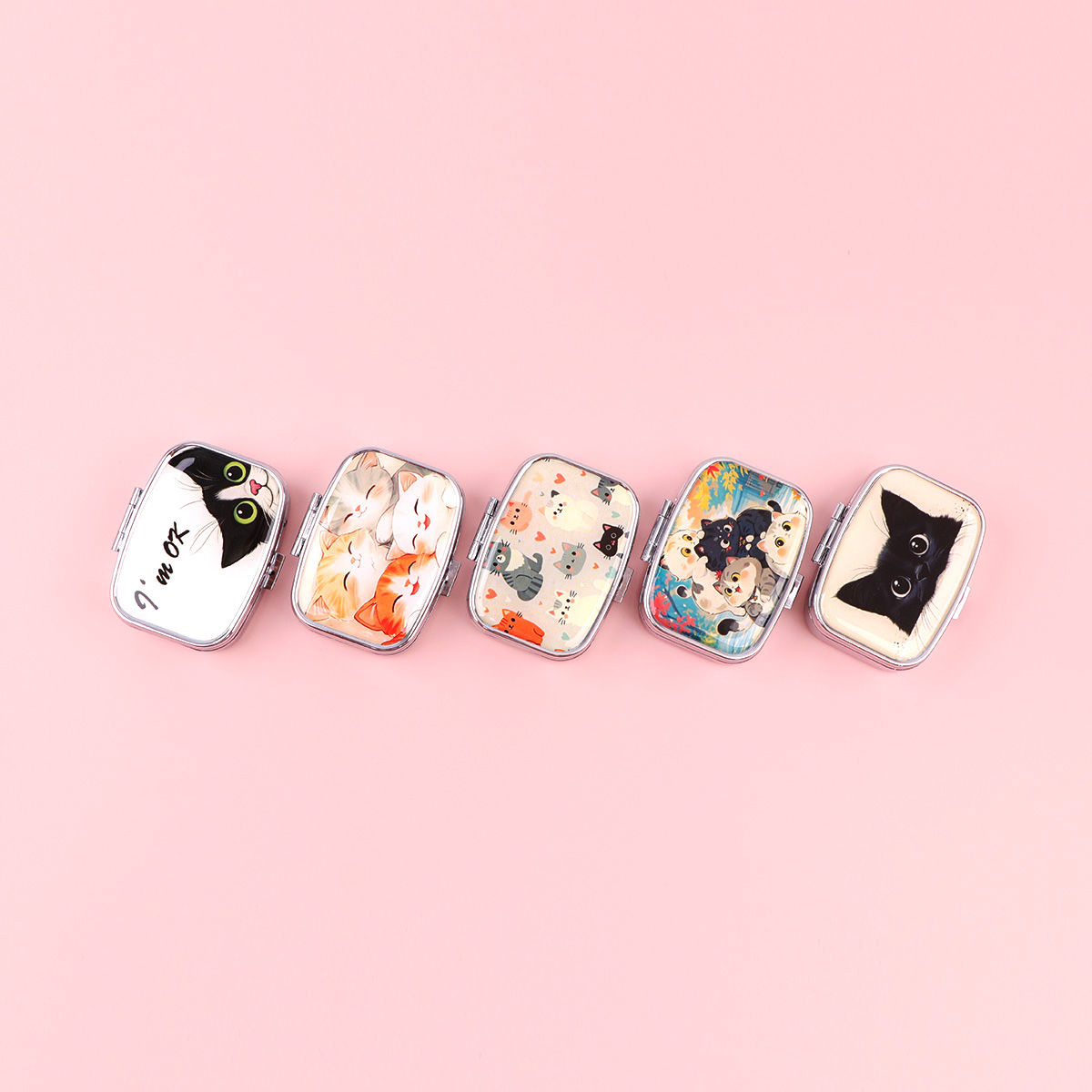 กล่องยาแมวดำการ์ตูนสัตว์ปิดผนึ - Travel Accessories Jewelry บทวิจารณ์และราคา