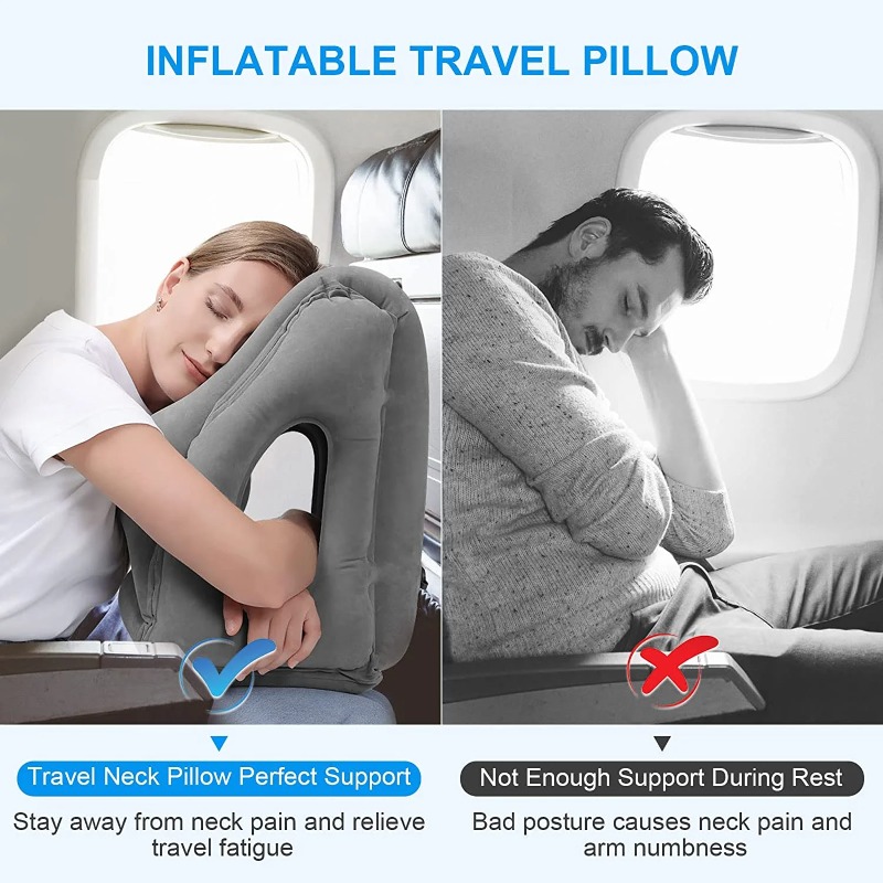 หมอนรองคอและศีรษะแบบพกพา พับเก - Travel Accessories Long Flight บทวิจารณ์และราคา