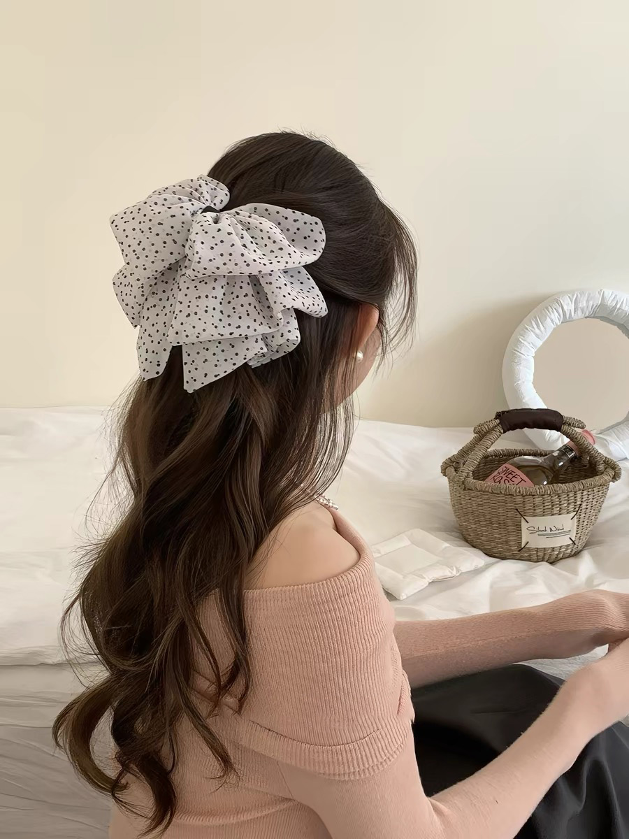 กิ๊บติดผมรูปฉลามโบว์ใหญ่ลายจุด - Travel Accessories Aesthetic บทวิจารณ์และราคา