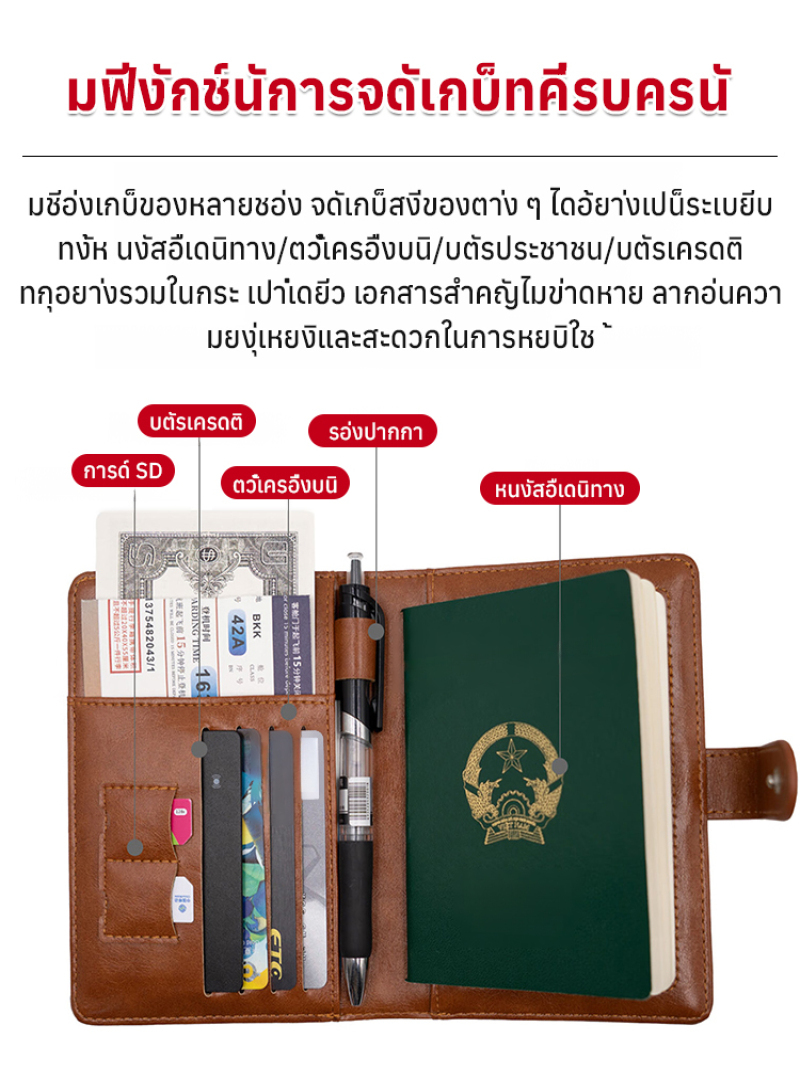 กระเป๋าใส่ของเดินทางอเนกประสงค - Travel Accessories Wallet บทวิจารณ์และราคา