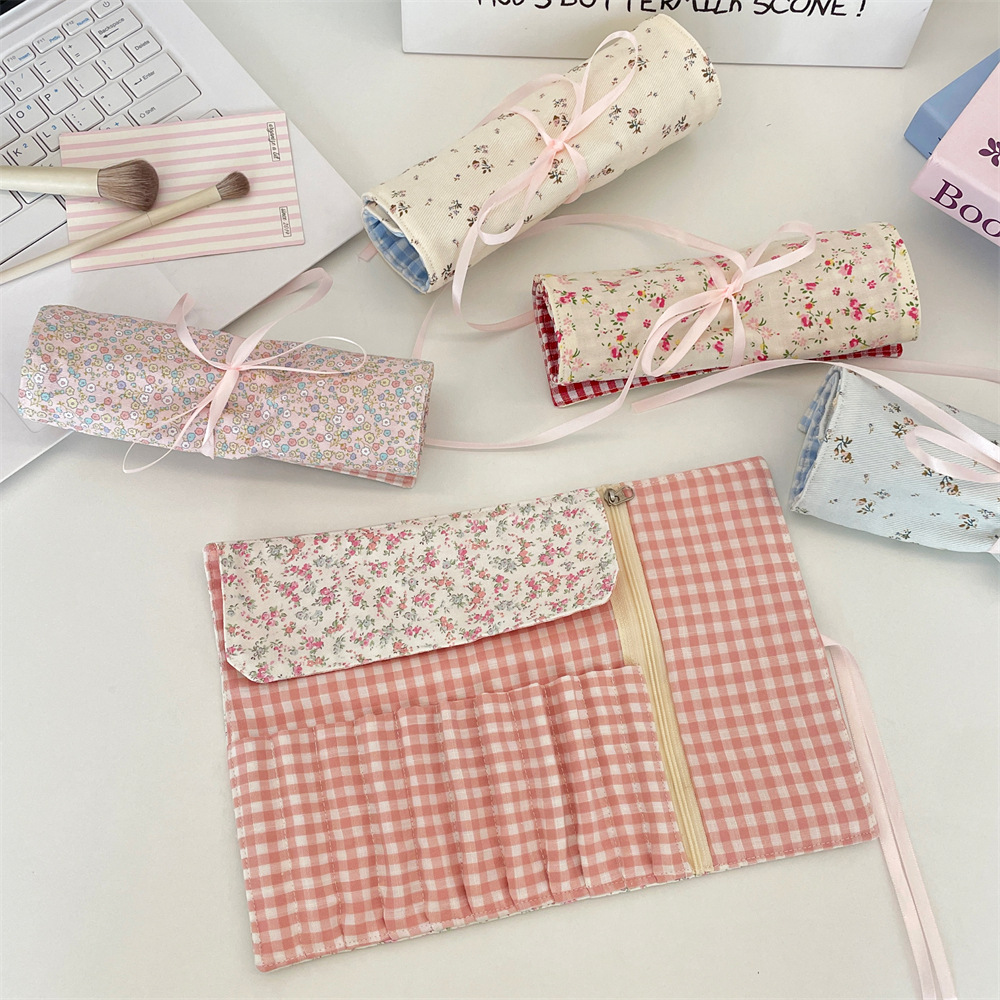 กระเป๋าใส่แปรงแต่งหน้าลายดอกไม - Travel Accessories Organizer Bag บทวิจารณ์และราคา