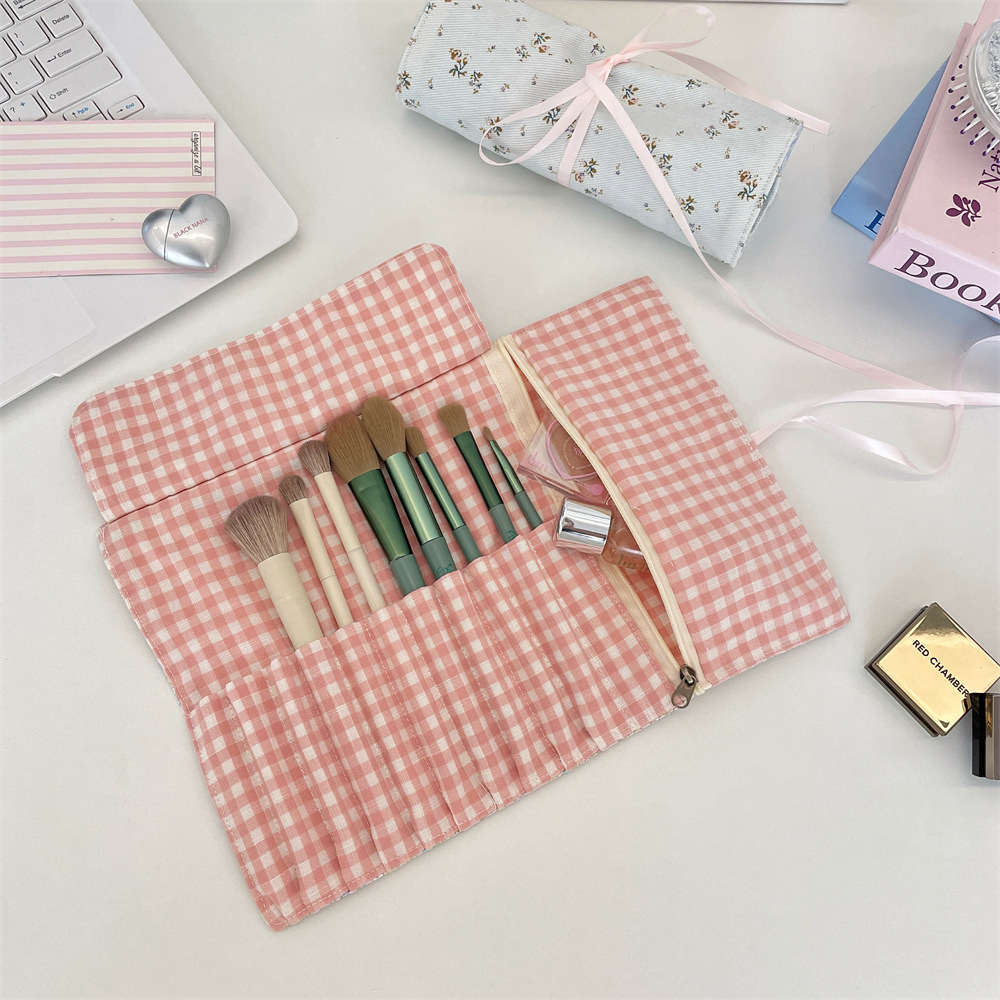กระเป๋าใส่แปรงแต่งหน้าลายดอกไม - Travel Accessories Organizer Bag บทวิจารณ์และราคา