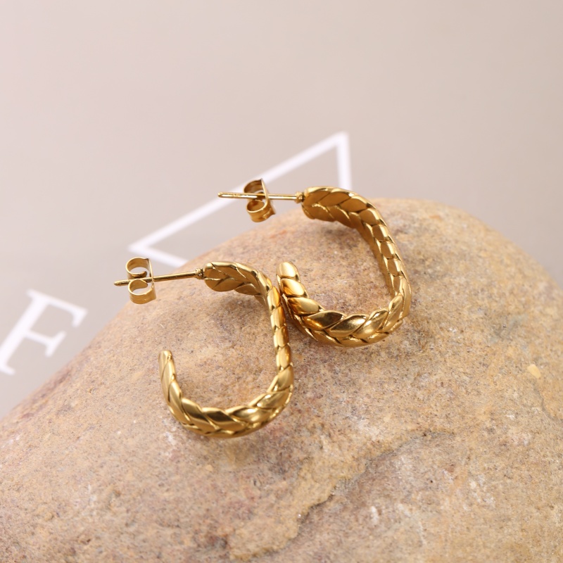 ต่างหูสแตนเลสชุบทอง 18K รูปทรง - Travel Accessories As Gifts บทวิจารณ์และราคา