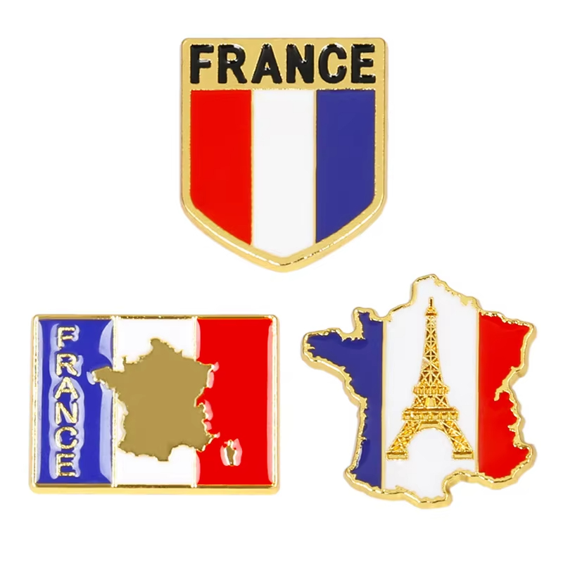 เข็มกลัดเคลือบลายธงชาติฝรั่งเศ - Travel Accessories Jewelry บทวิจารณ์และราคา
