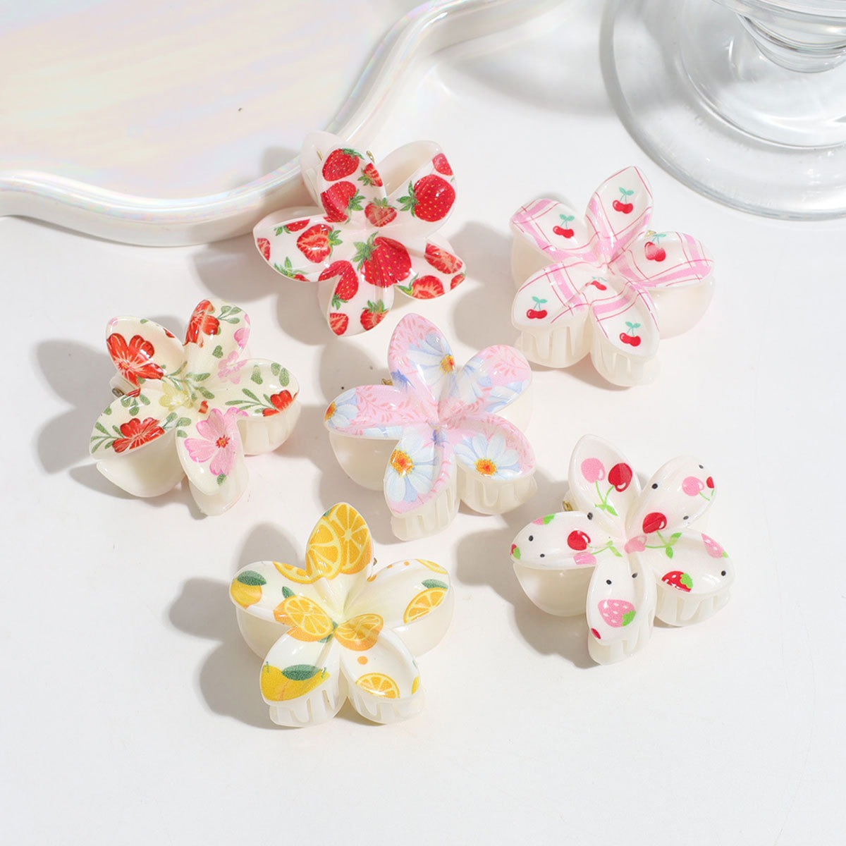 กิ๊บหนีบผมพลาสติก 3 ชิ้น ลายผล - Travel Accessories Aesthetic บทวิจารณ์และราคา