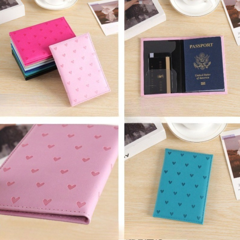 ปกหนังสือเดินทางลายหัวใจน่ารัก - Travel Accessories Wallet บทวิจารณ์และราคา